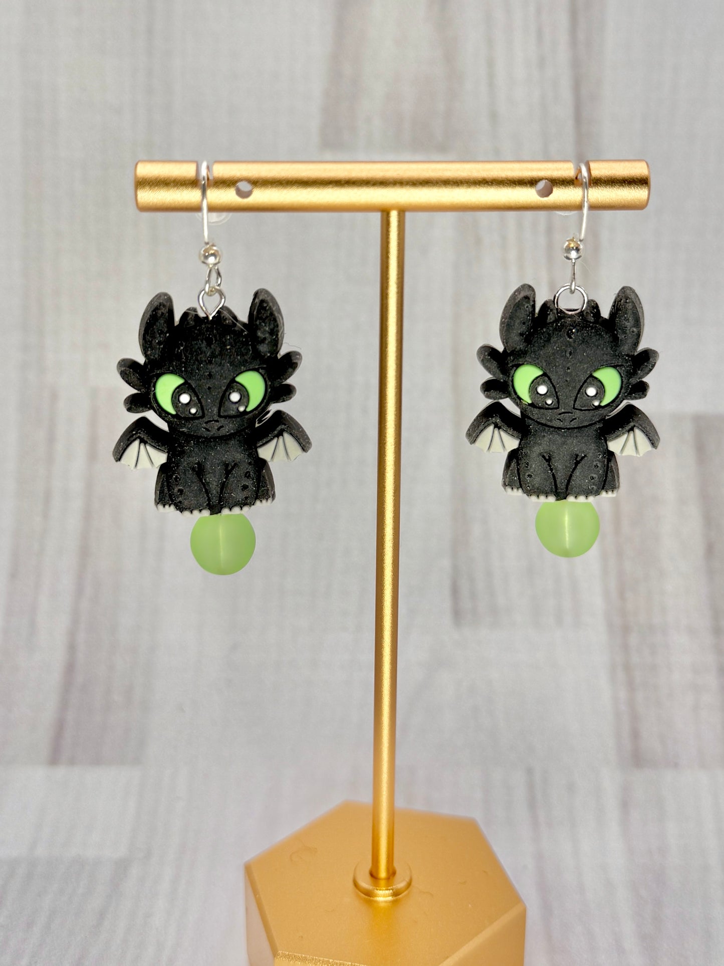Night & Light Soul Dragon Earrings