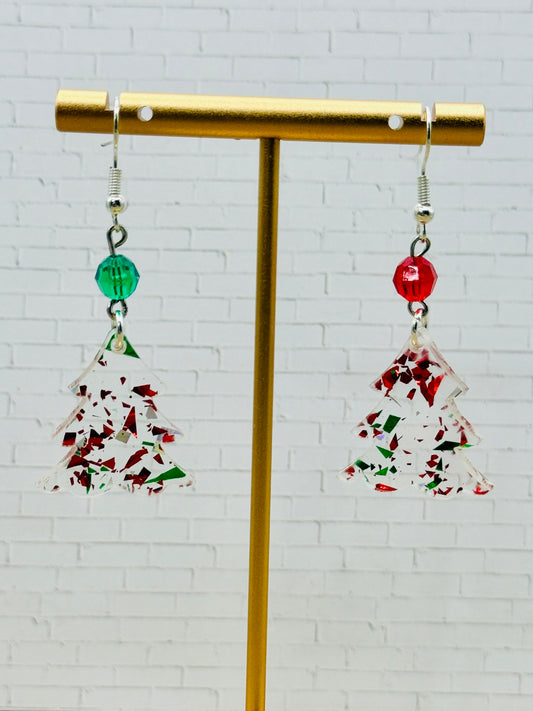 Sparkle Christmas Tree Earrings