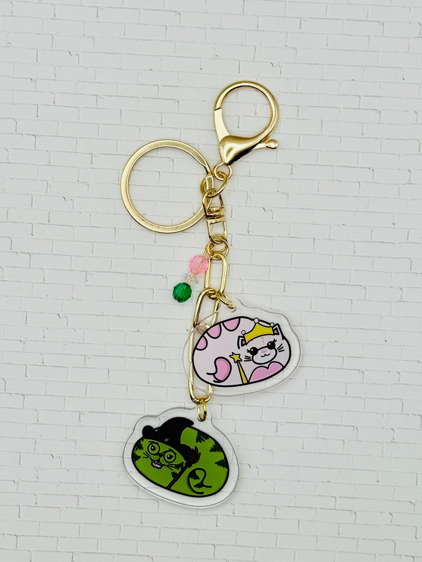 Wicked Cats Charms Keychain