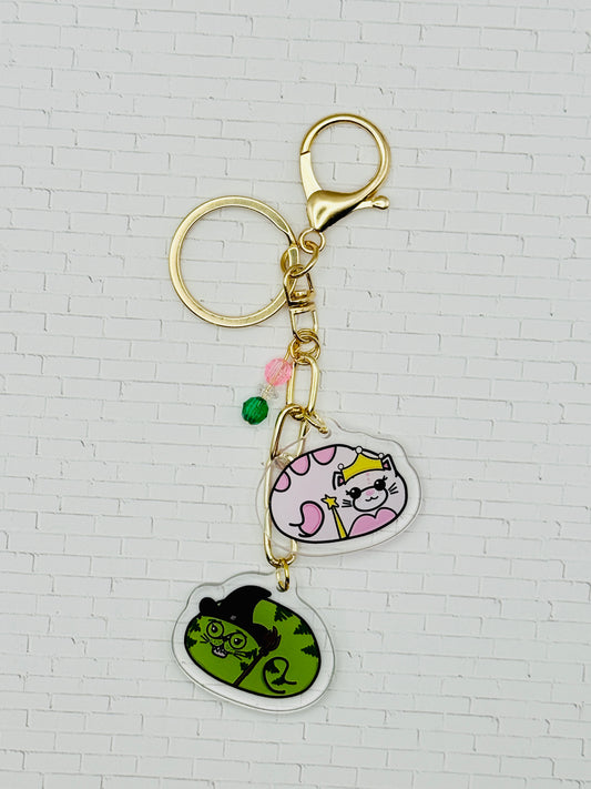 Wicked Cats Charms Keychain
