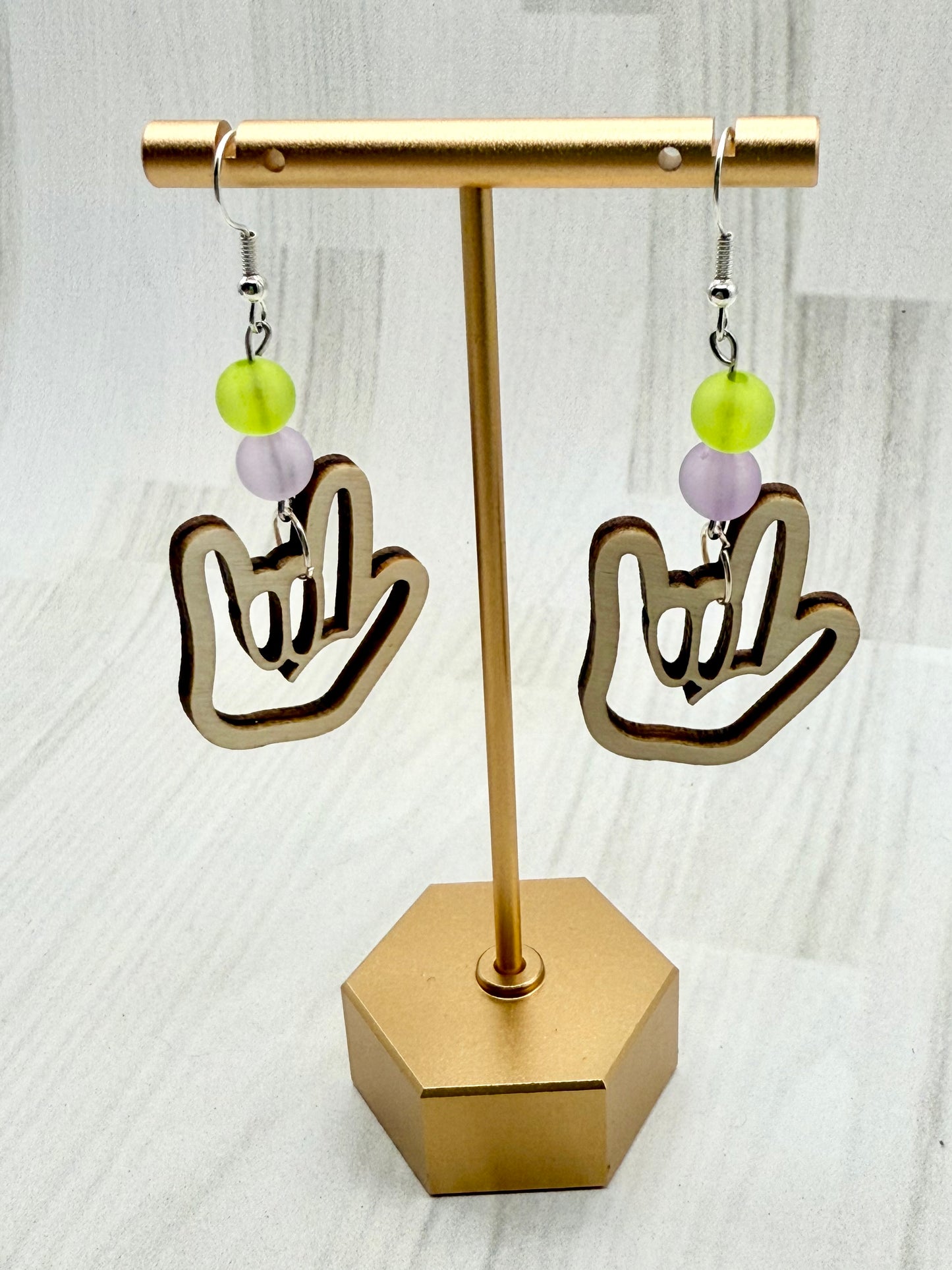 ASL ILY Dangle Earrings