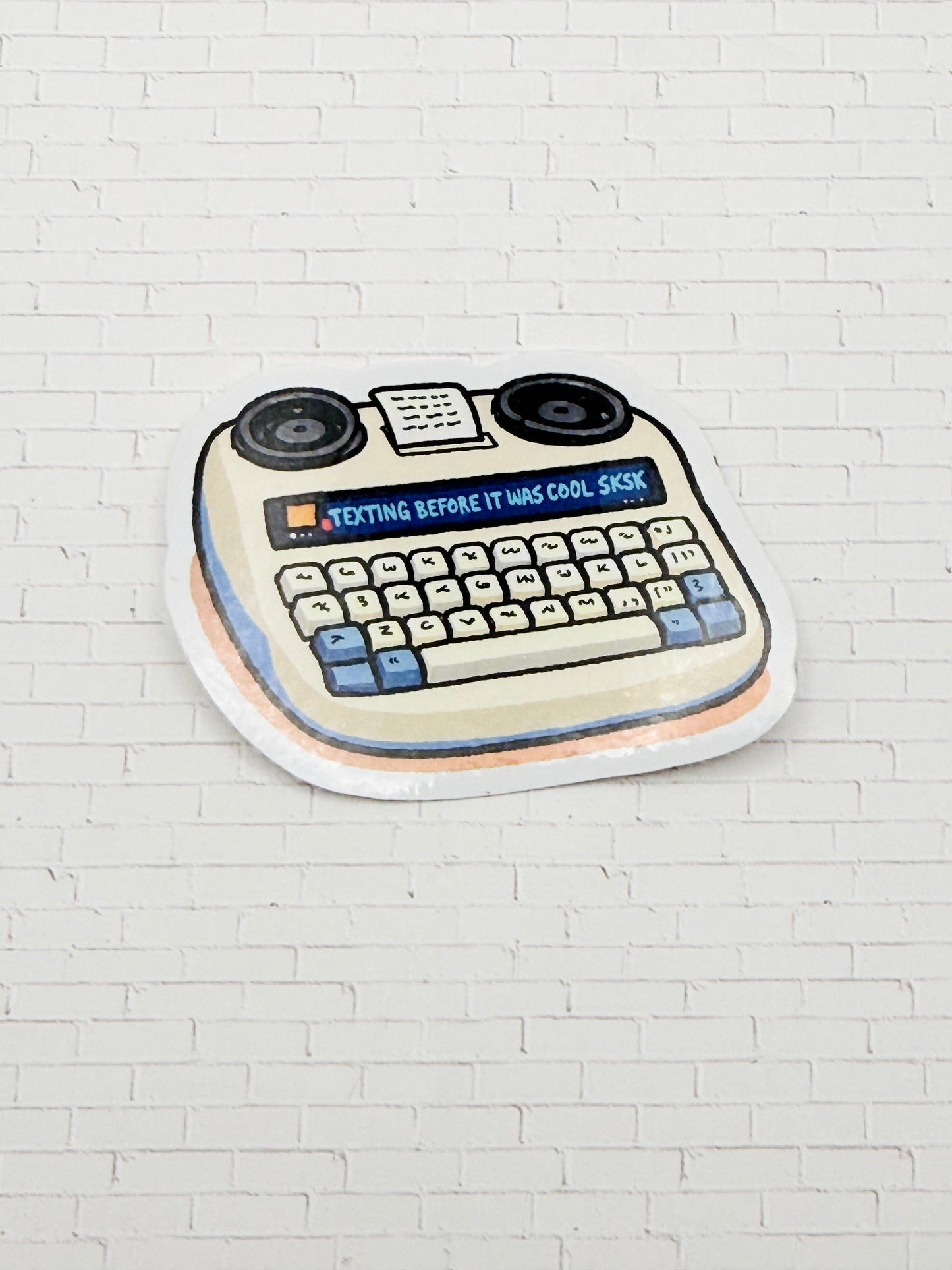 Texting Before it was Cool Sticker