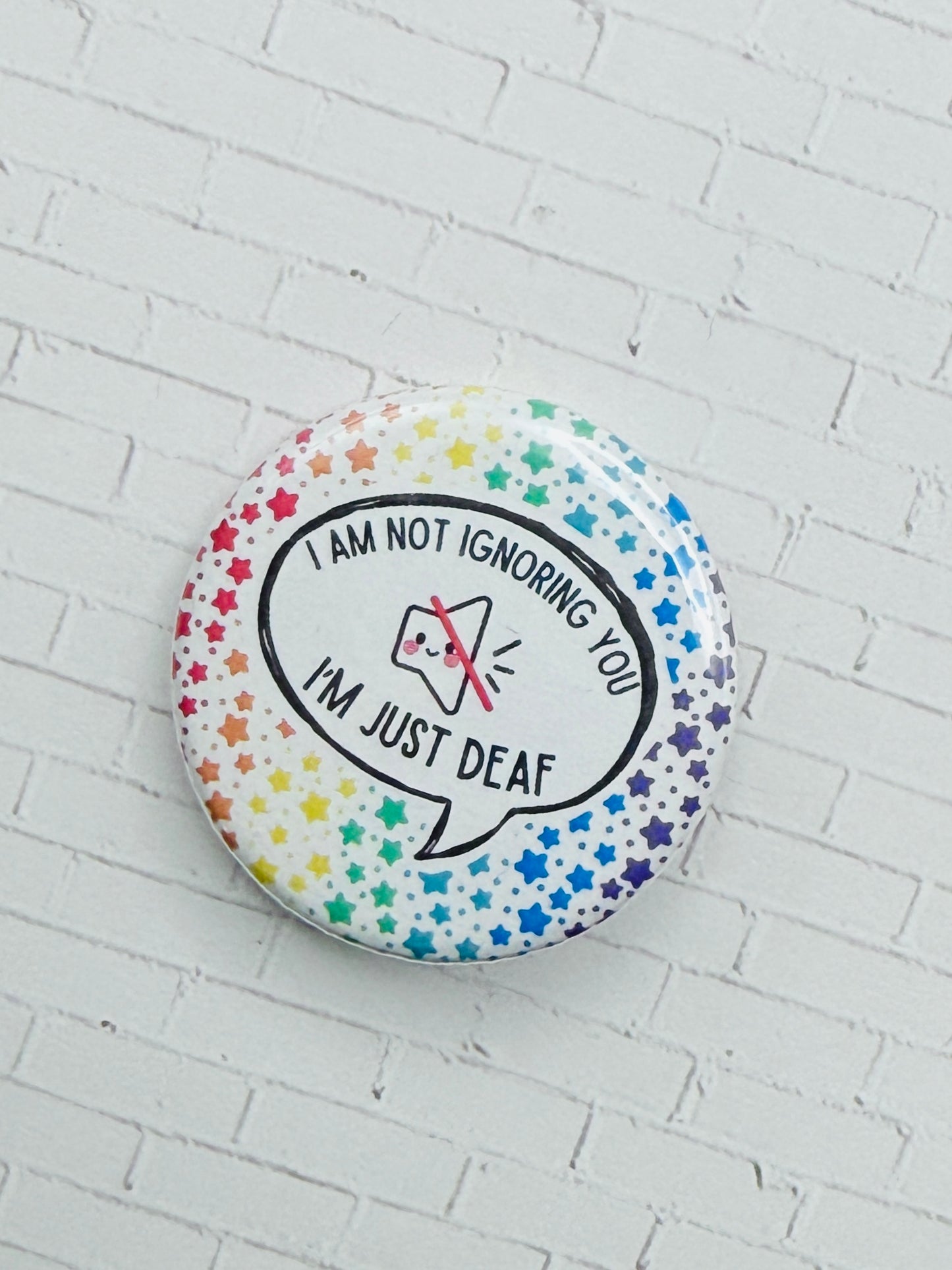 Deaf Awareness Speech Bubble Pins