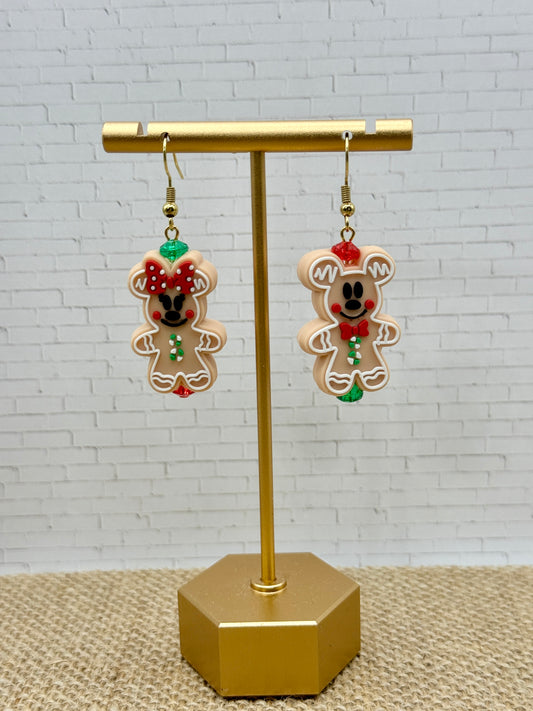 Gingerbread Mouse Earrings