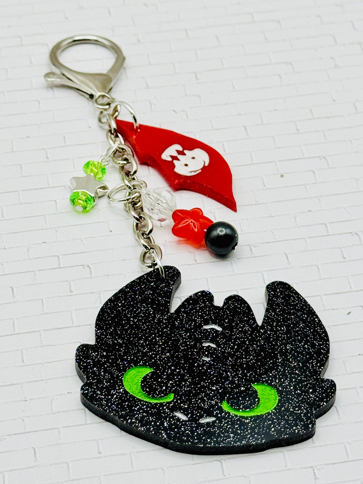 Night Fury Dragon Keychain