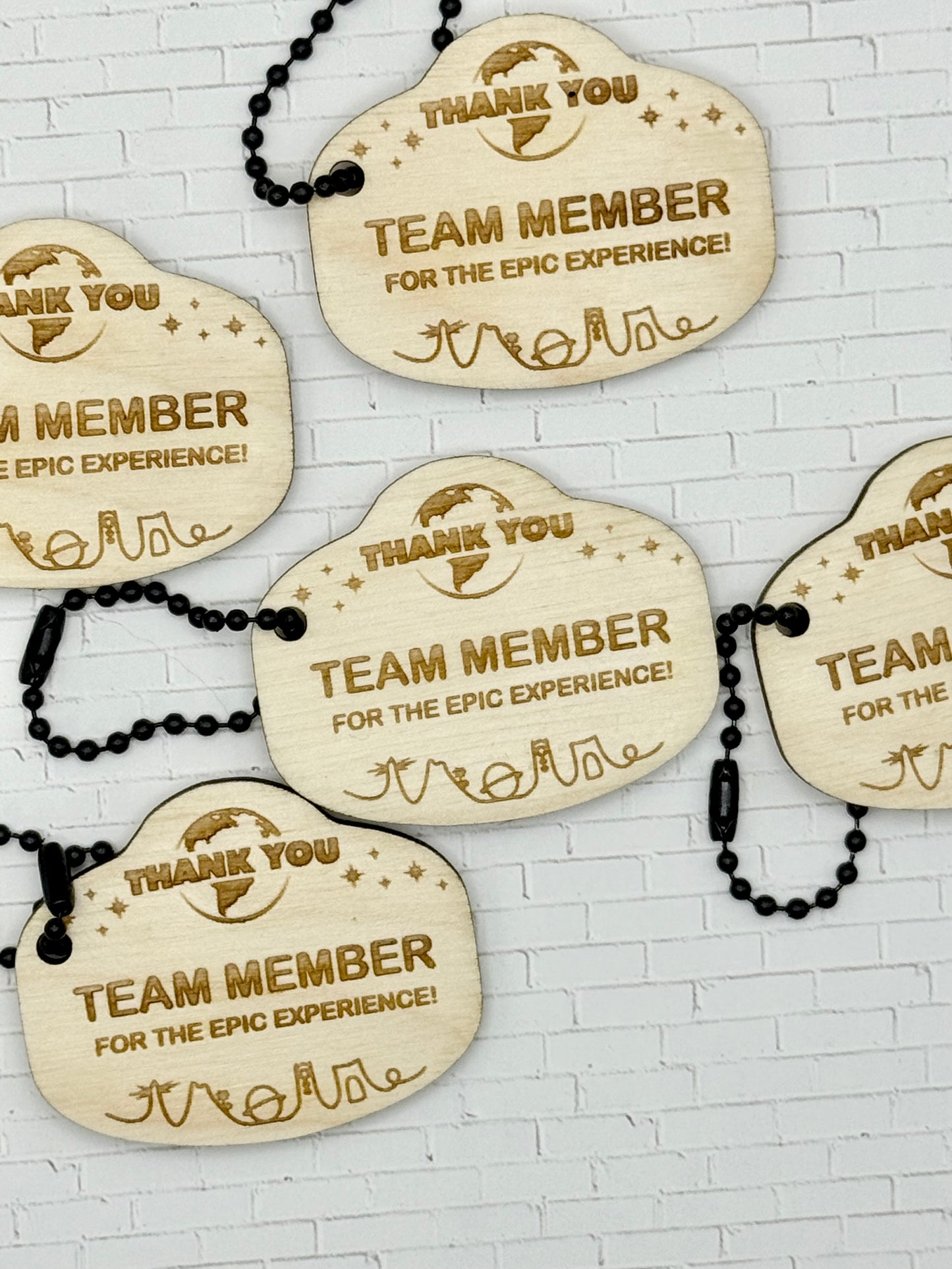 Thank You Team Member Keychain 5-Pack