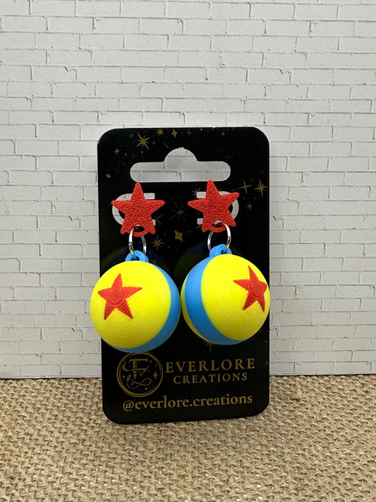 Retro Star Toy Ball Earrings