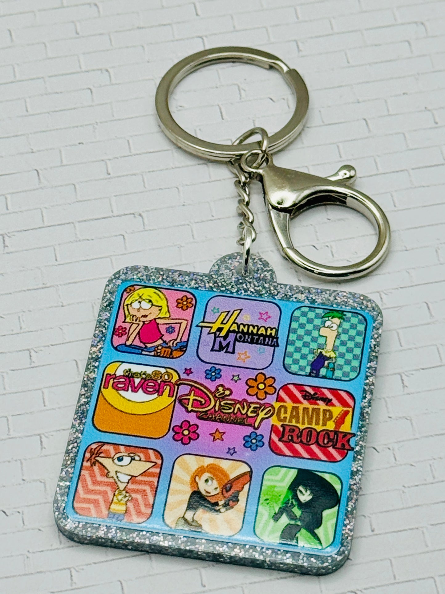 DCOM Glitter Keychain