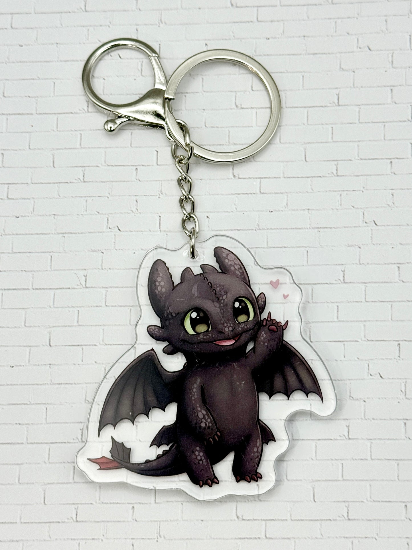 Night Dragon ILY Keychain