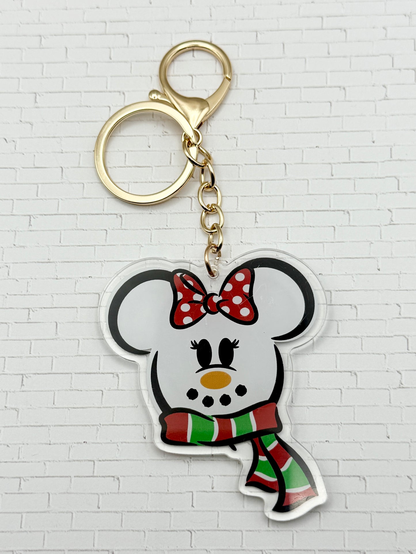 Large Winter Snowmouse Keychain