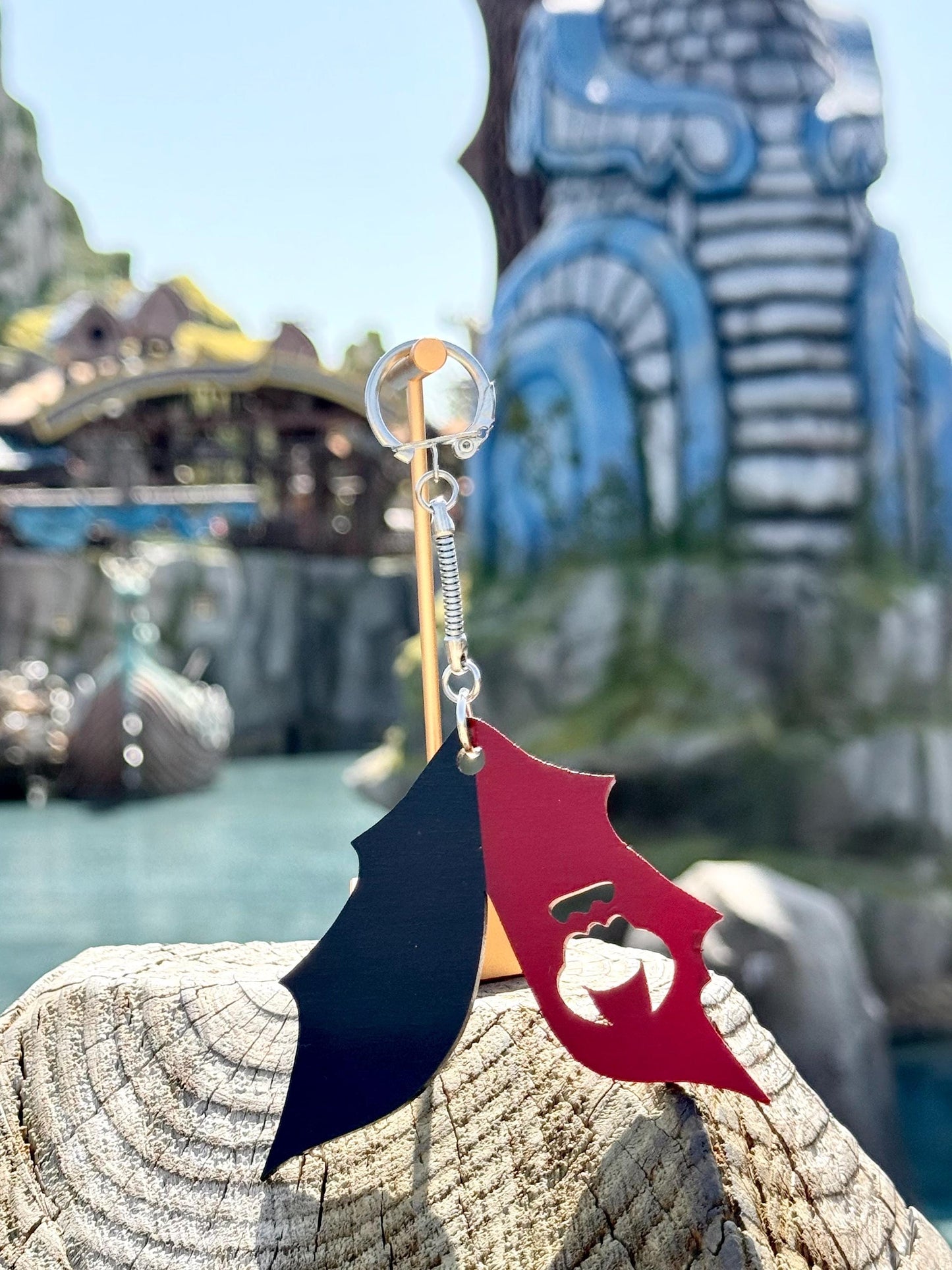 Dragon Rider Tail Keychain