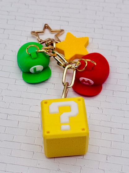 Plumber Bros Hat Keychain