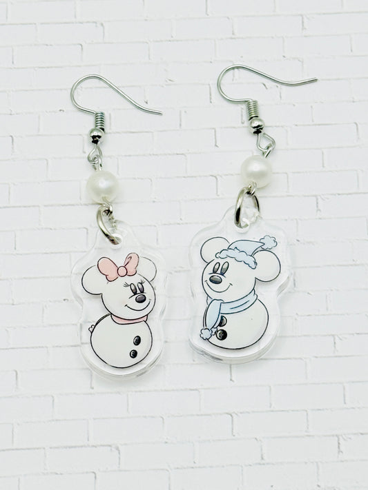 Snow Mouse Earrings