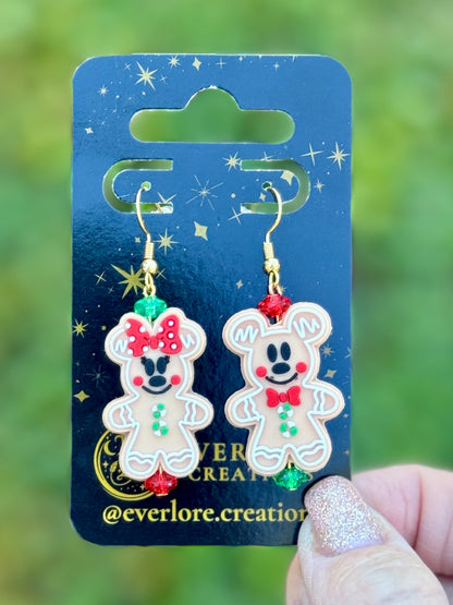Gingerbread Mouse Earrings