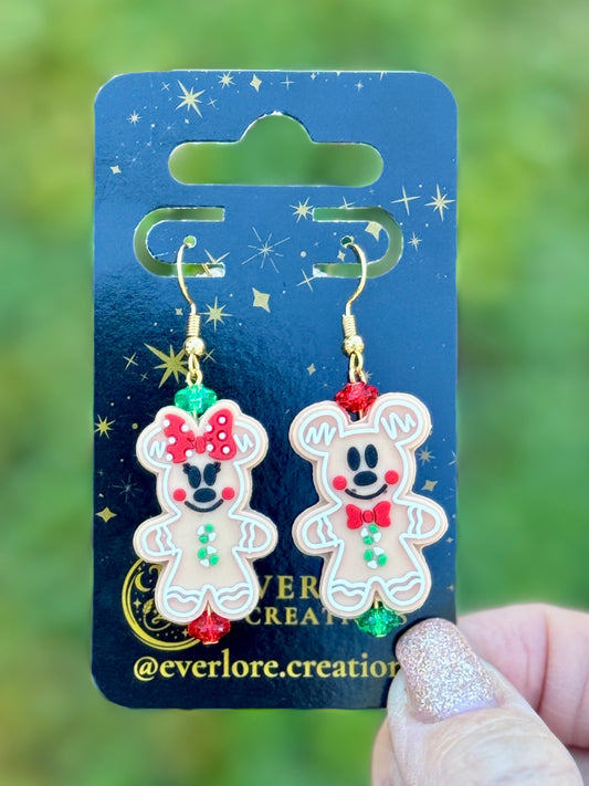 Gingerbread Mouse Earrings
