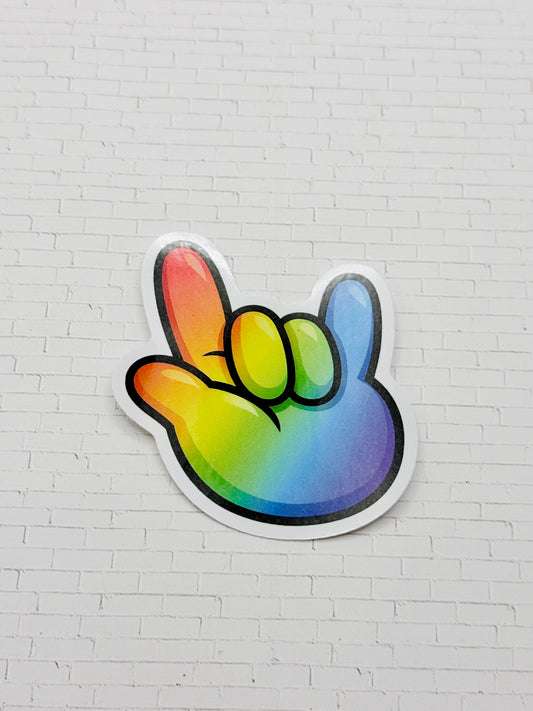 Deaf Pride ASL Sticker