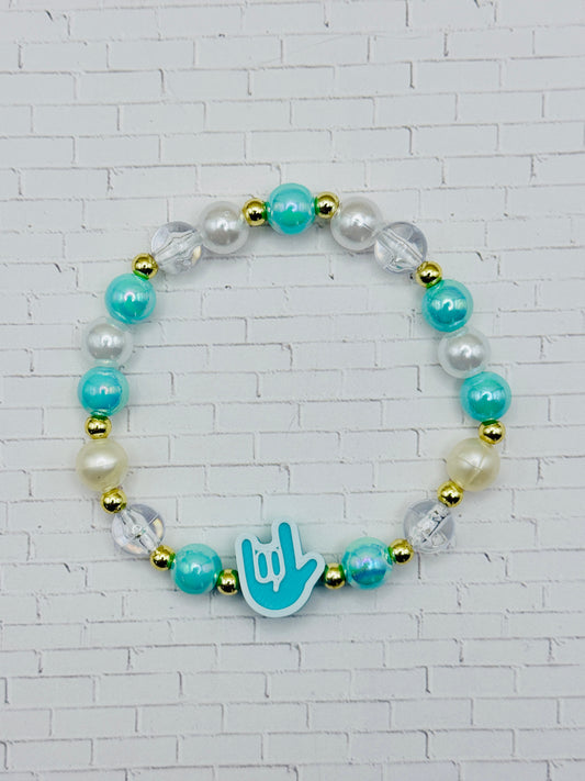 Tiffany Blue ILY Bracelet