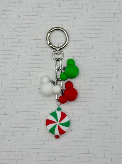 Peppermint Ornament Keychain