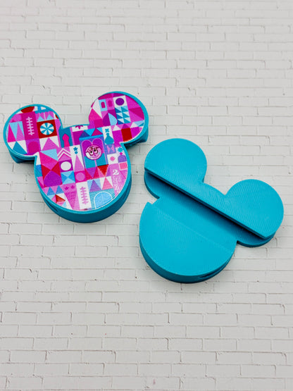 Teal Small World Mouse Bag Strap Charm