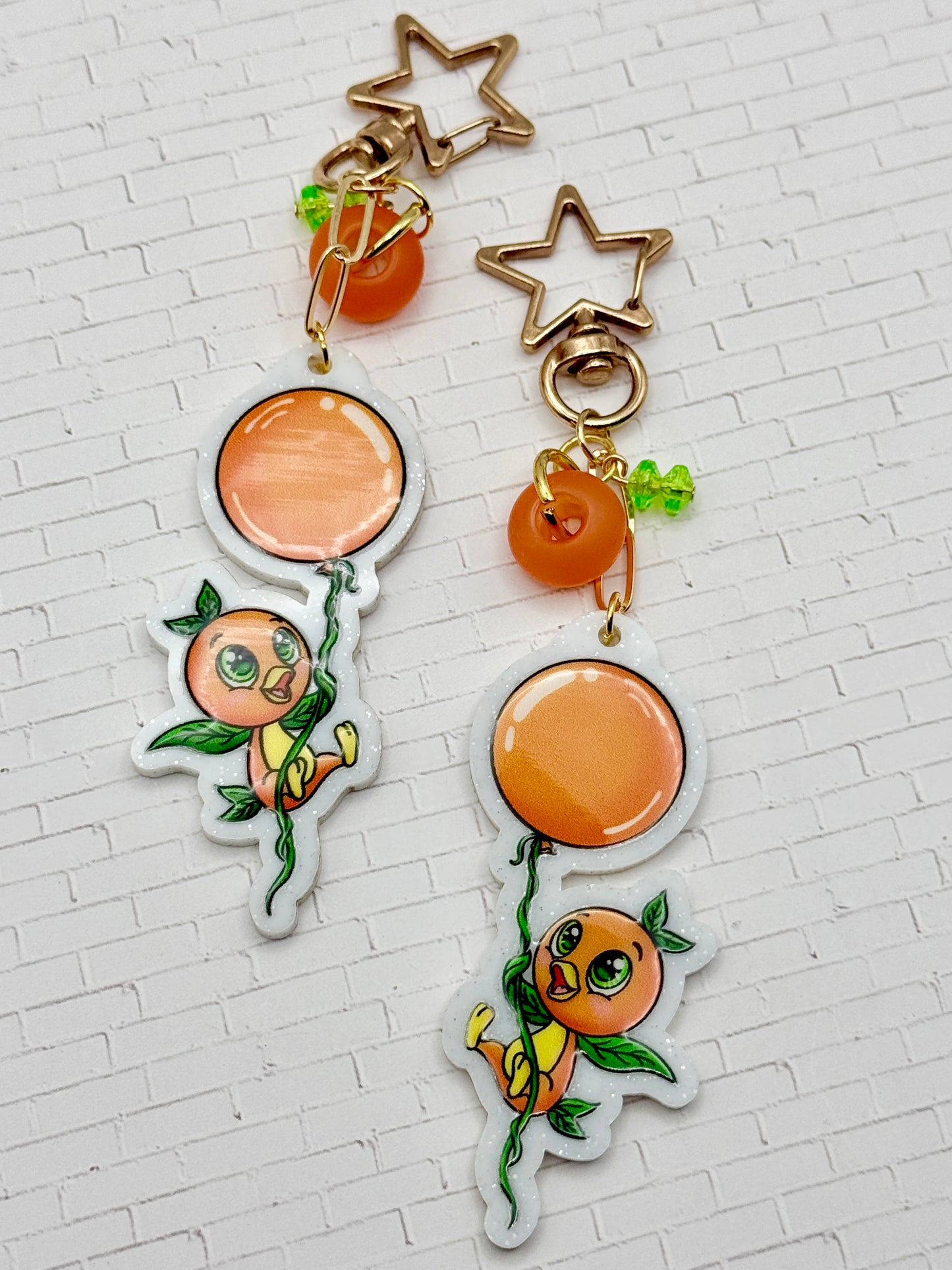Citrus Bird Balloon Keychain