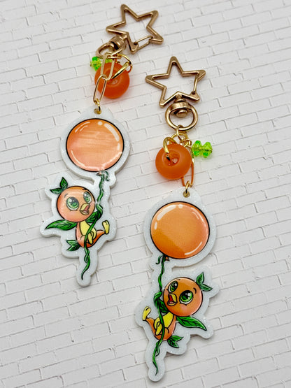 Citrus Bird Balloon Keychain