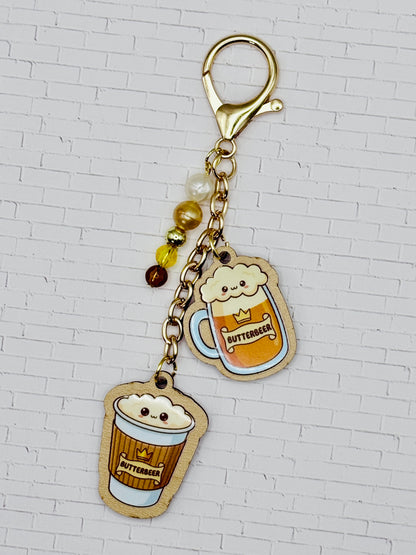 Butterbeer Double Charm Keychain