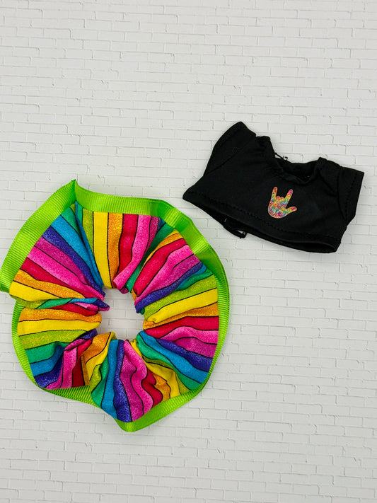 ASL Pride Skirt Outfit