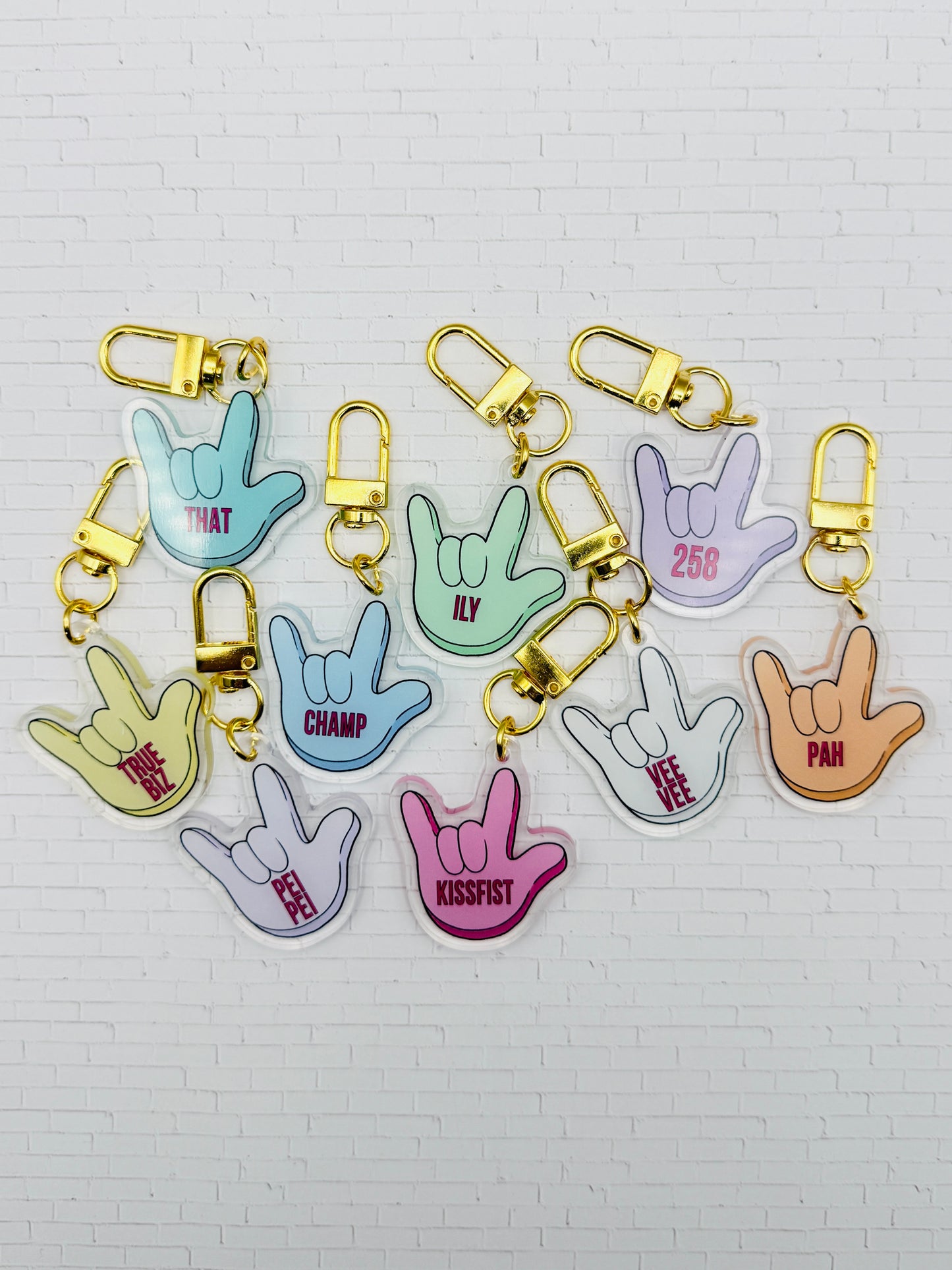 ILY Slang Bag Charms