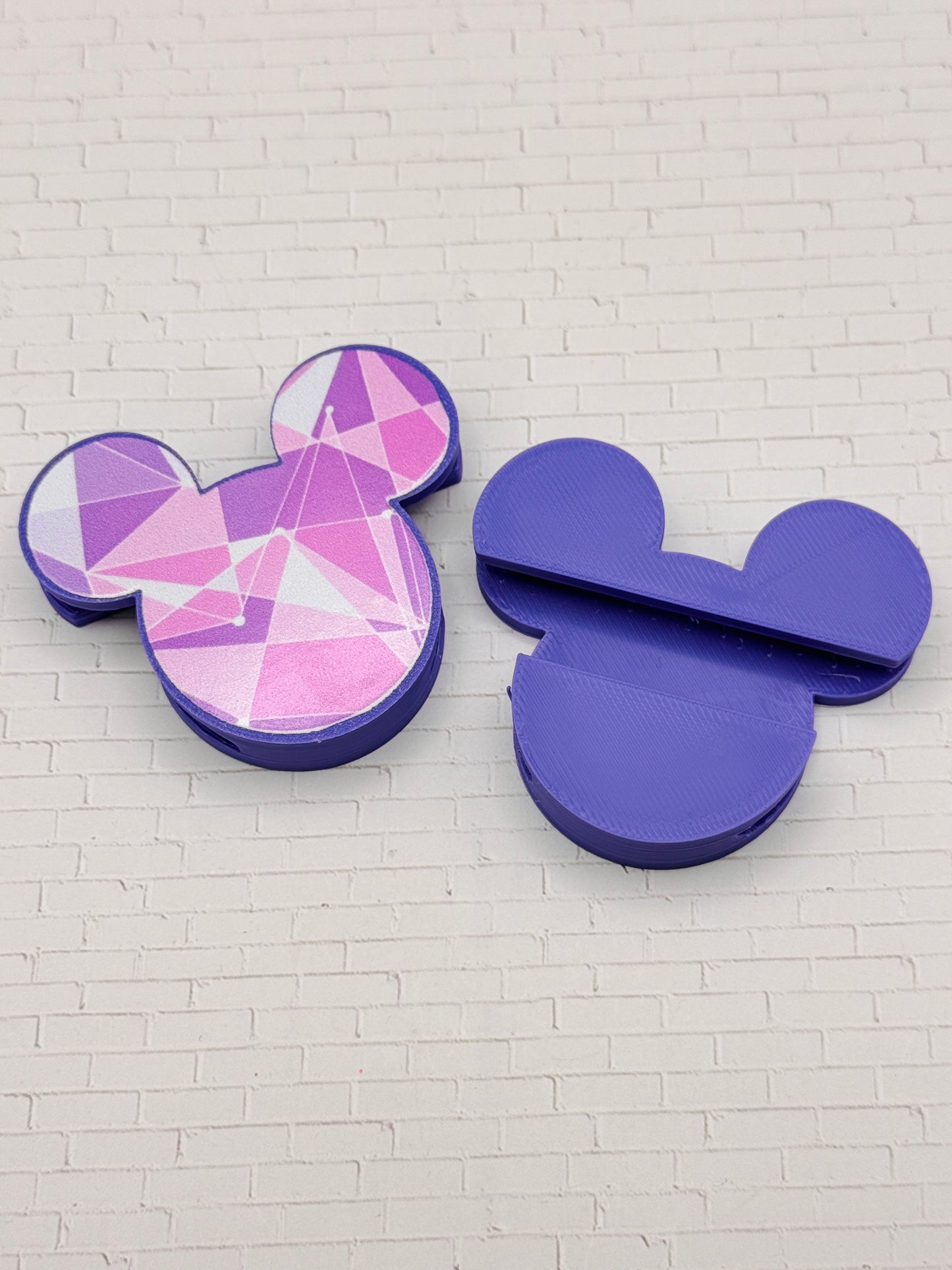 Purple Wall Mouse Bag Strap Charm