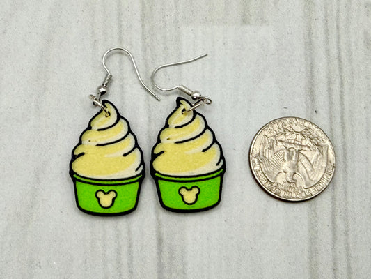 Pineapple Whip Ice Cream Earrings