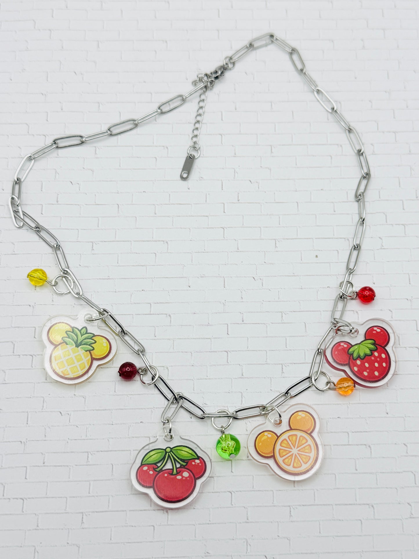 Fruit Mouse Charm Necklace