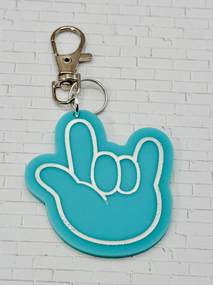 ILY Engraved Bag Charm