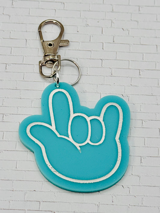 ILY Engraved Bag Charm