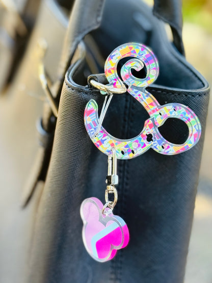It's a Small World Charm Carabiner
