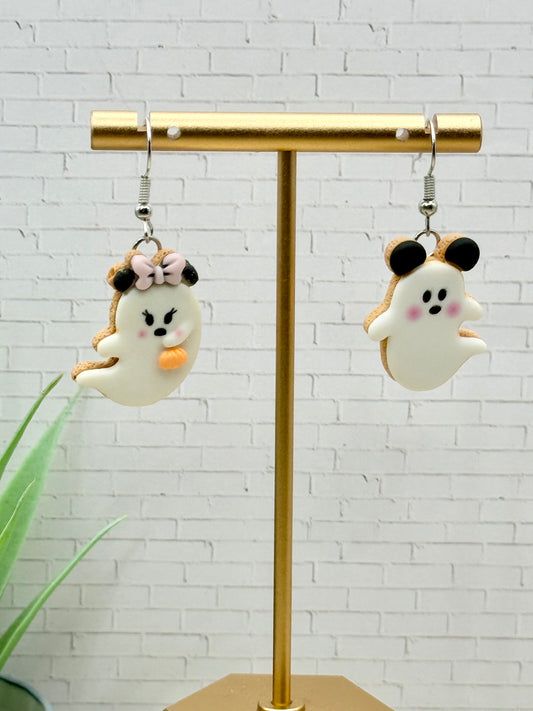 Haunted Mouse Ghost Earrings