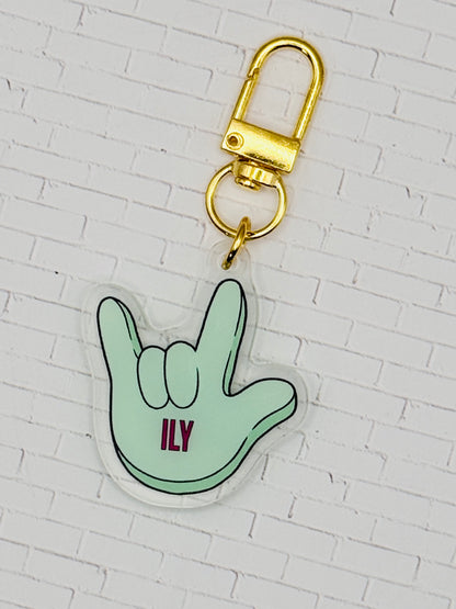 ILY Slang Bag Charms