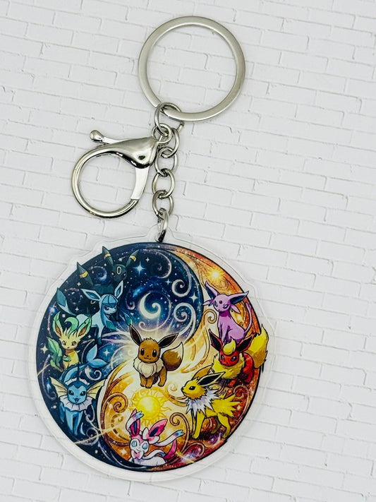 Elemental Evolution Galaxy Keychain