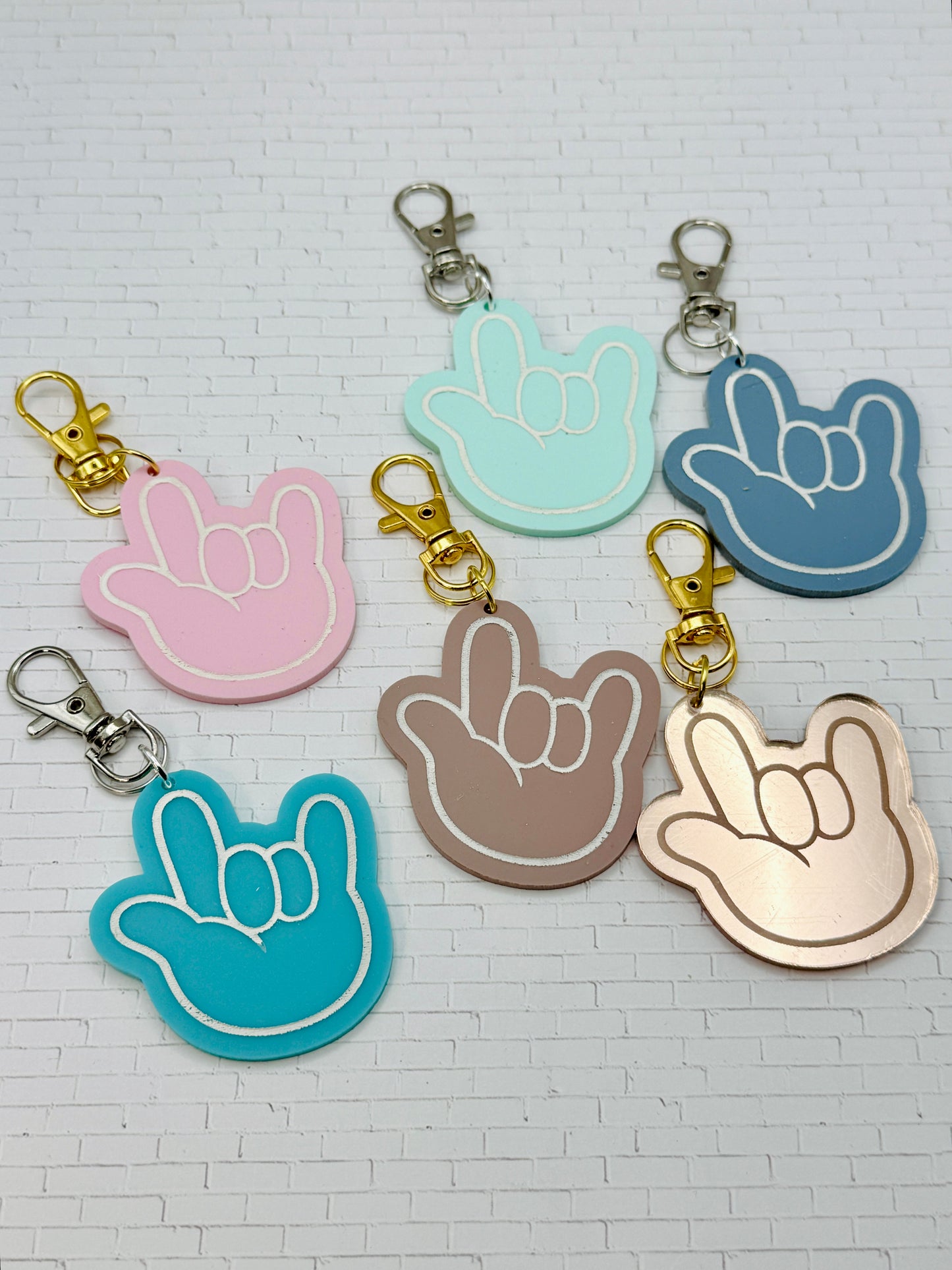 ILY Engraved Bag Charm