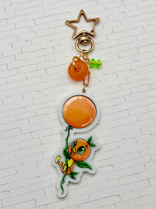 Citrus Bird Balloon Keychain