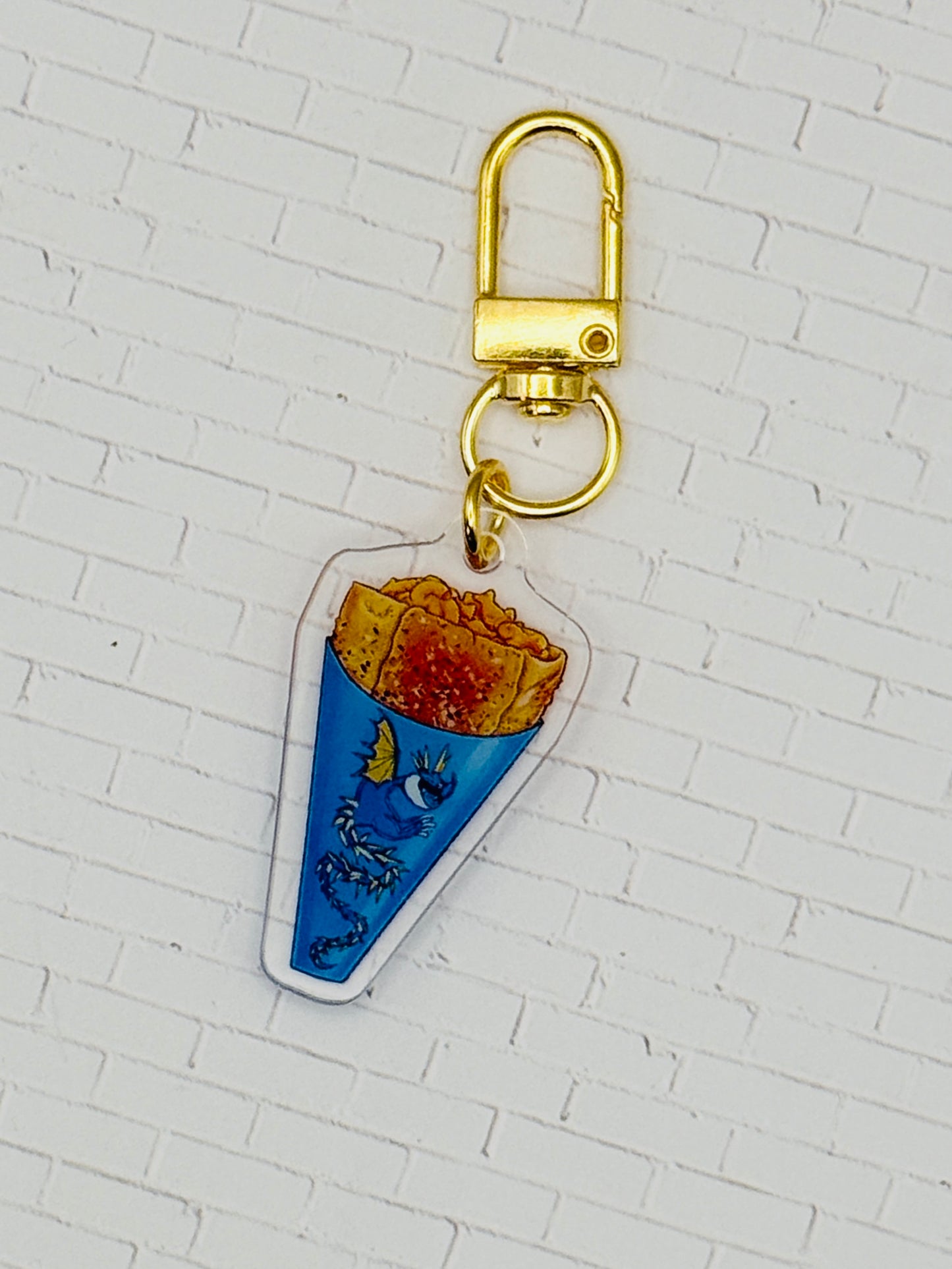 Dragon Mac and Cheese Cone Bag Charms