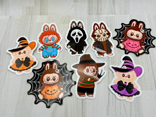 Labu Monster Spooky Stickers