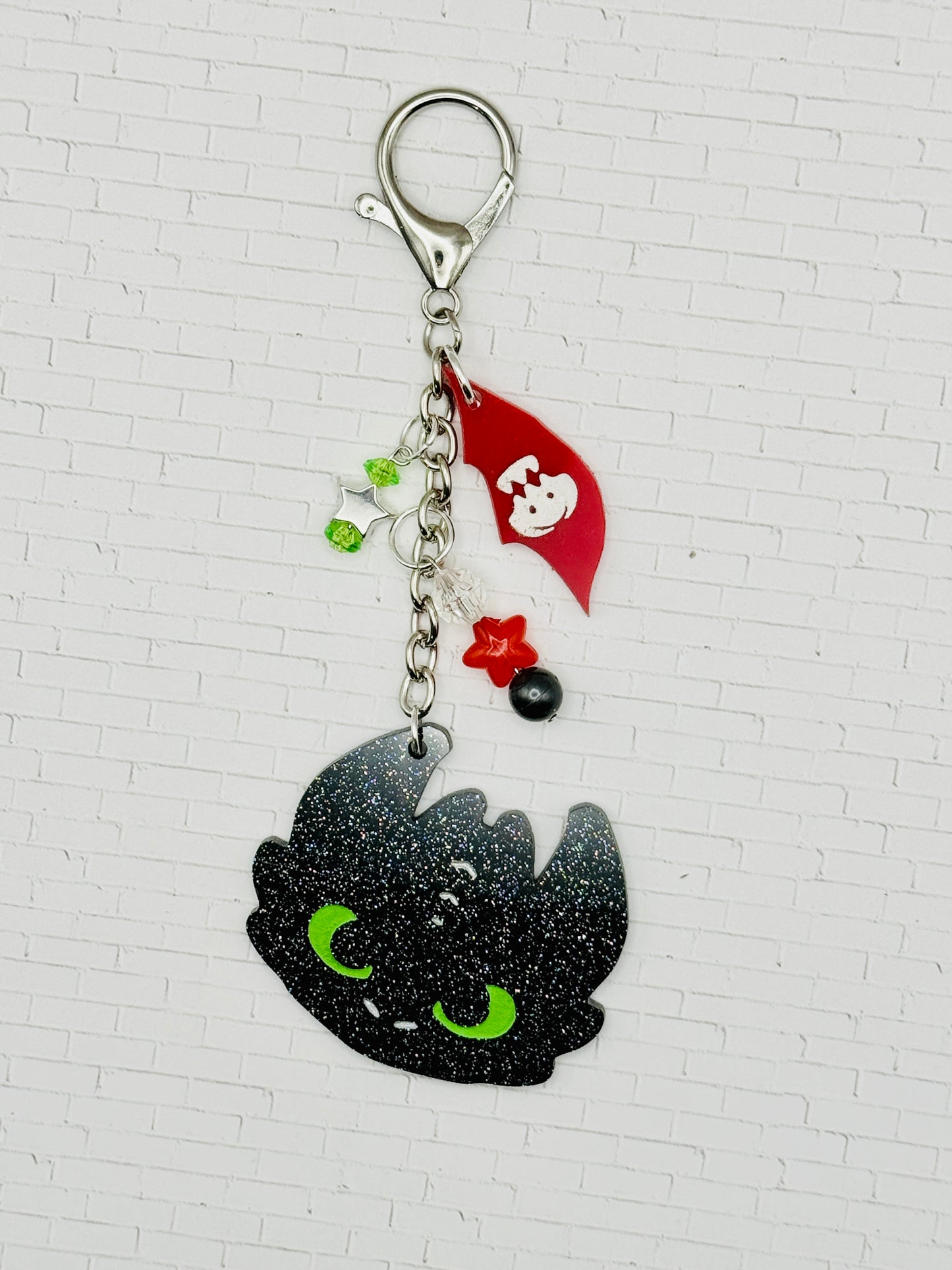 Night Fury Dragon Keychain