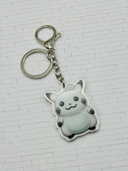 Pixel Pika Keychain