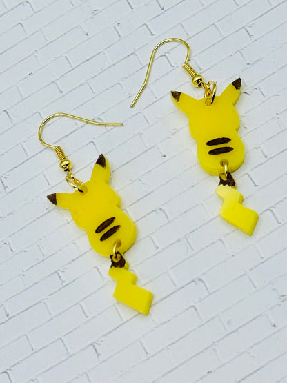 Pikachu Acrylic Dangle Earrings