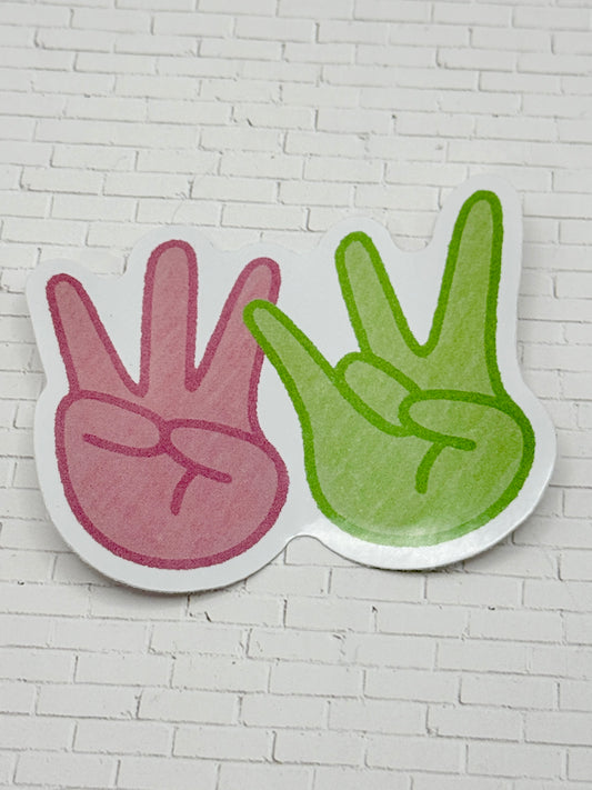 67 ASL Vinyl Sticker