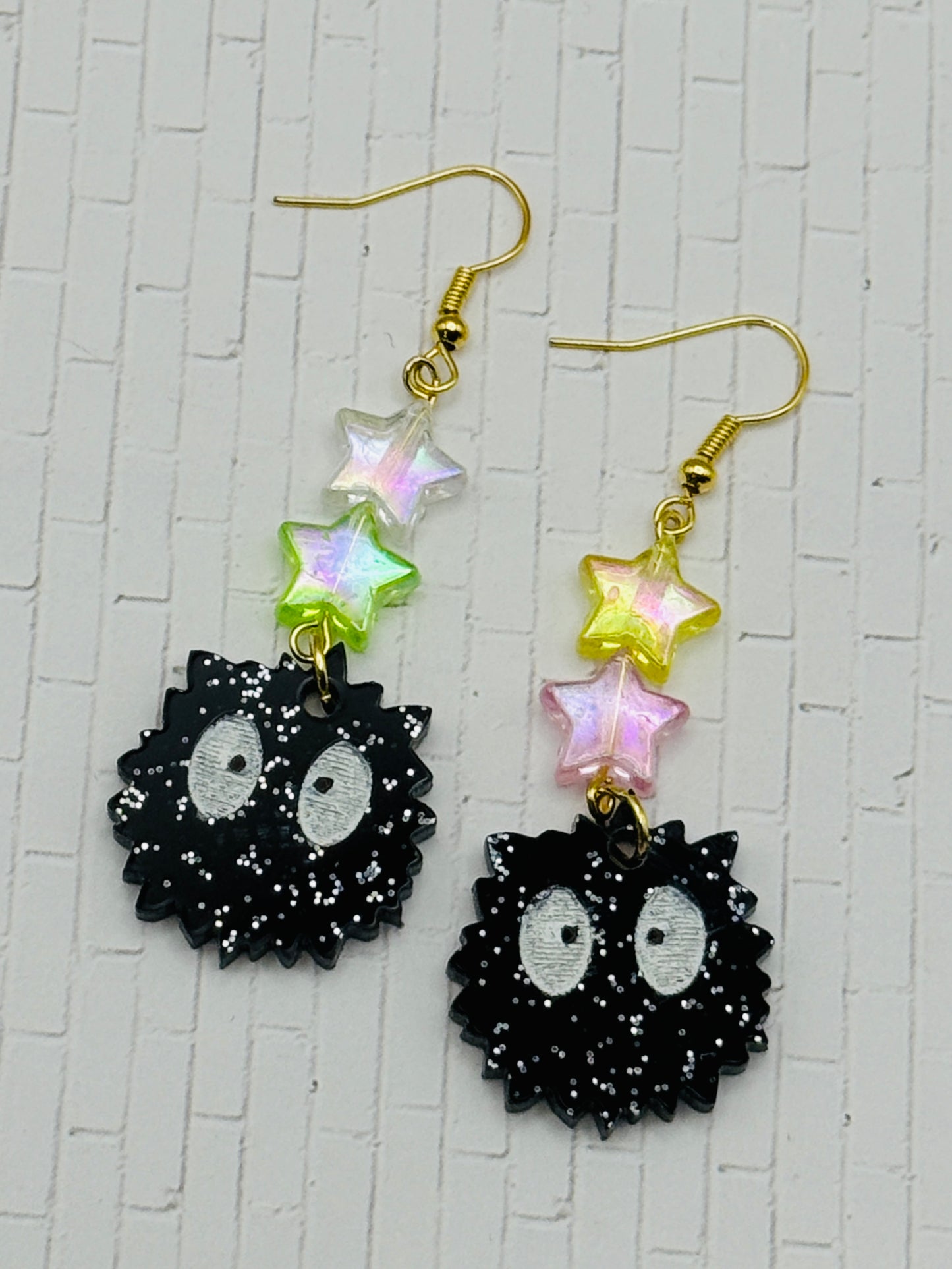 Soot Sprite Star Earrings