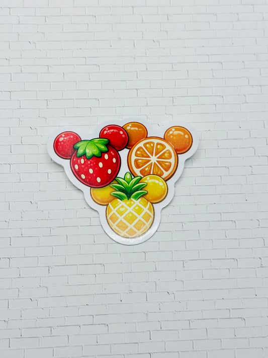 Hidden Mouse Summer Fruit Sticker