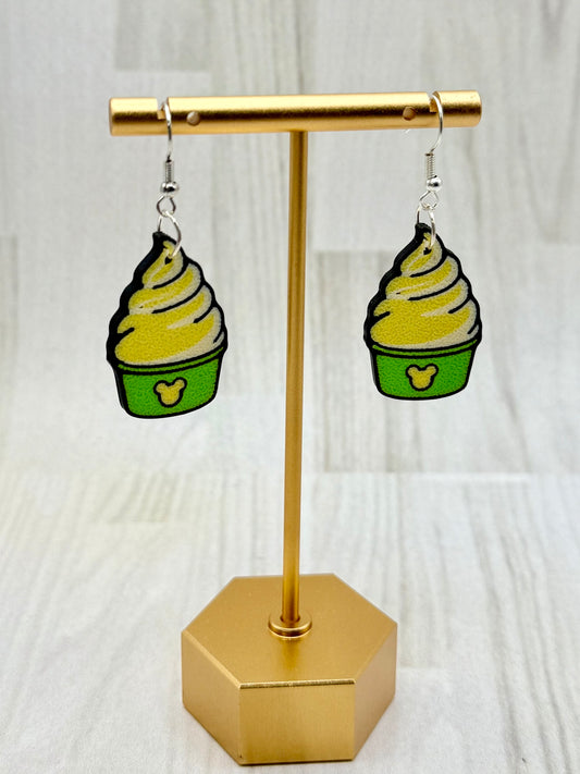 Pineapple Whip Ice Cream Earrings