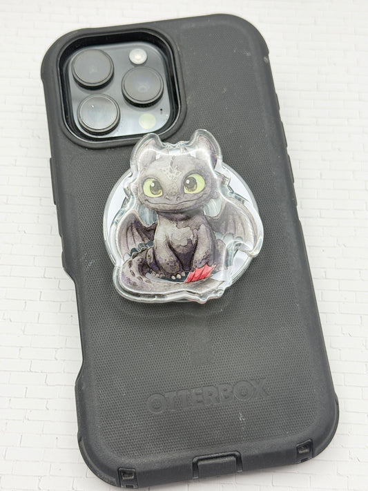 Watercolor Night Dragon  Phone Grip