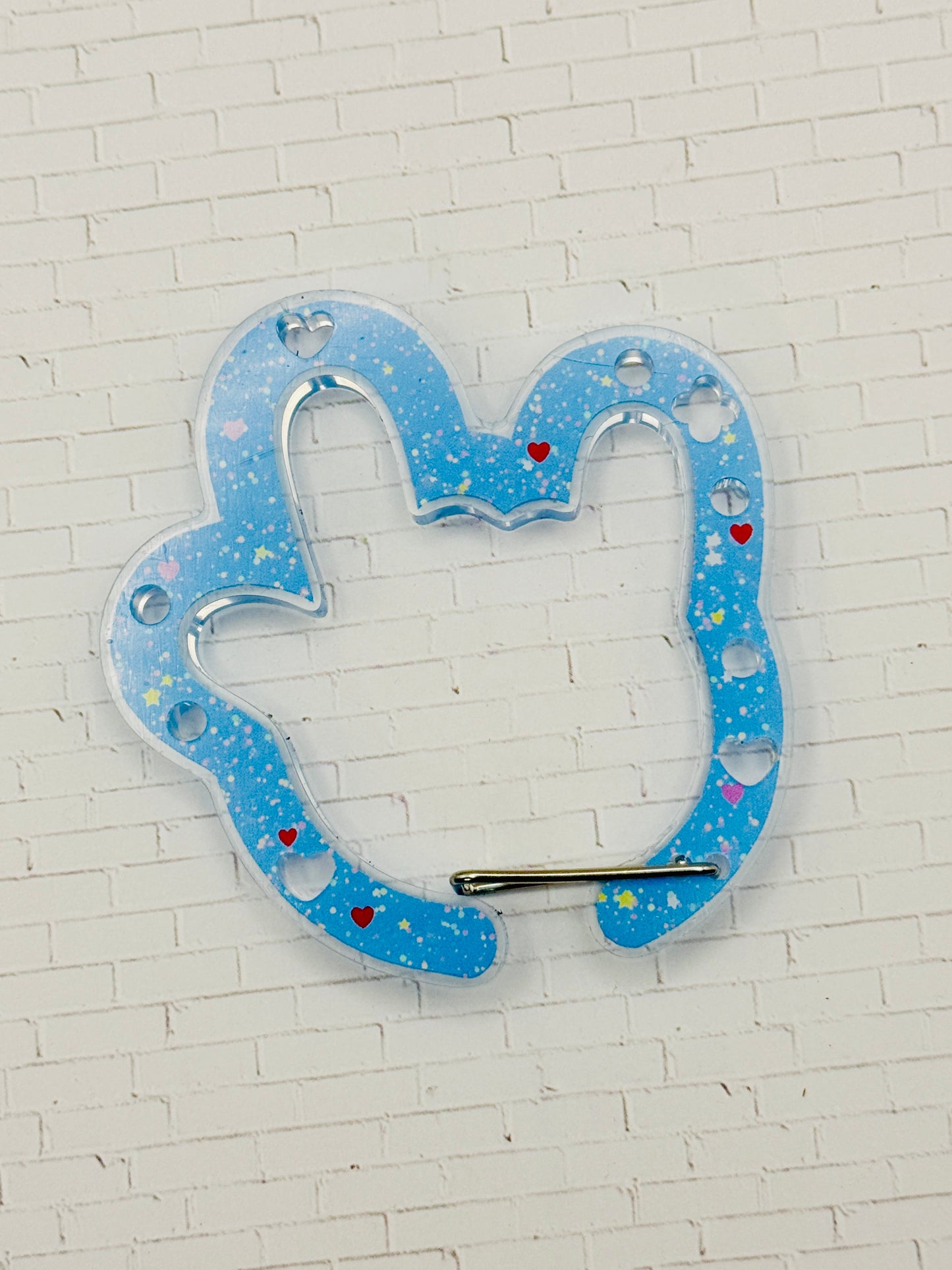 ILY Blue Charm Carabiner